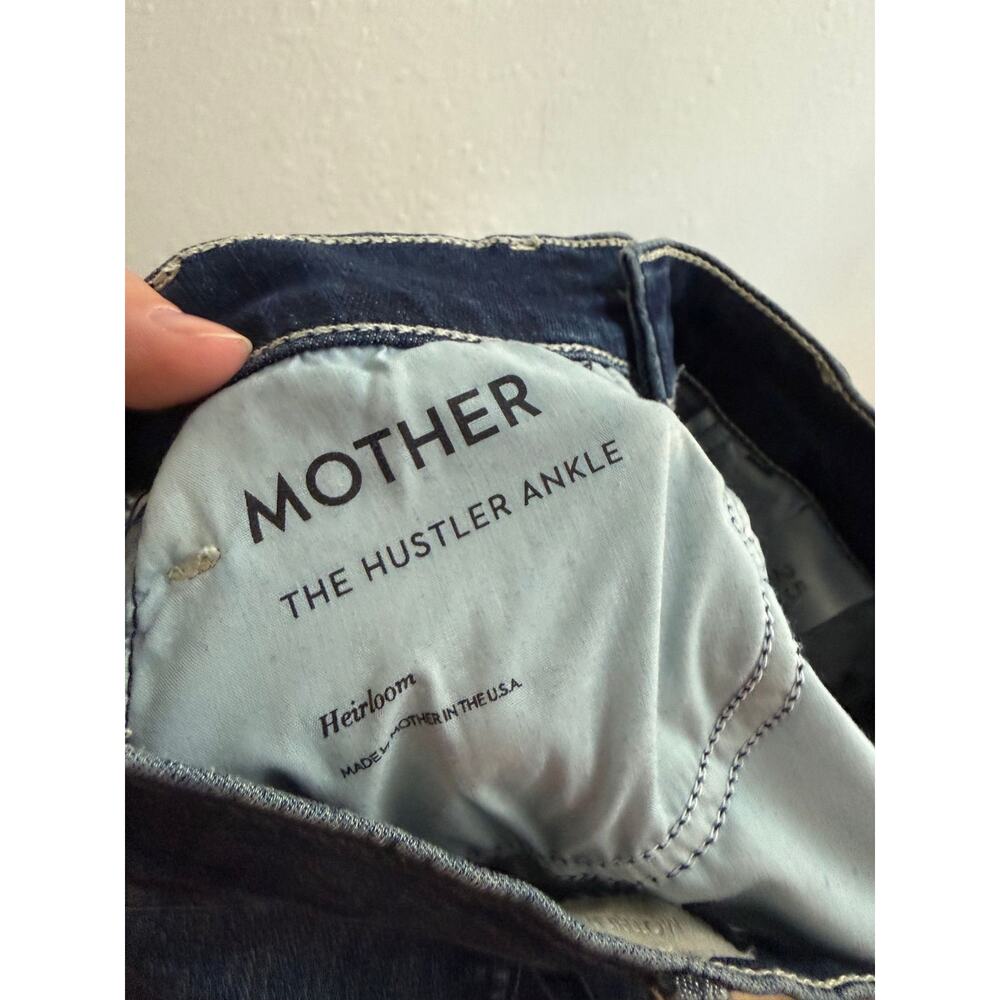 MOTHER The Hustler Ankle High Rise Flare Jeans Blue Size 25 - Picture 8 of 8
